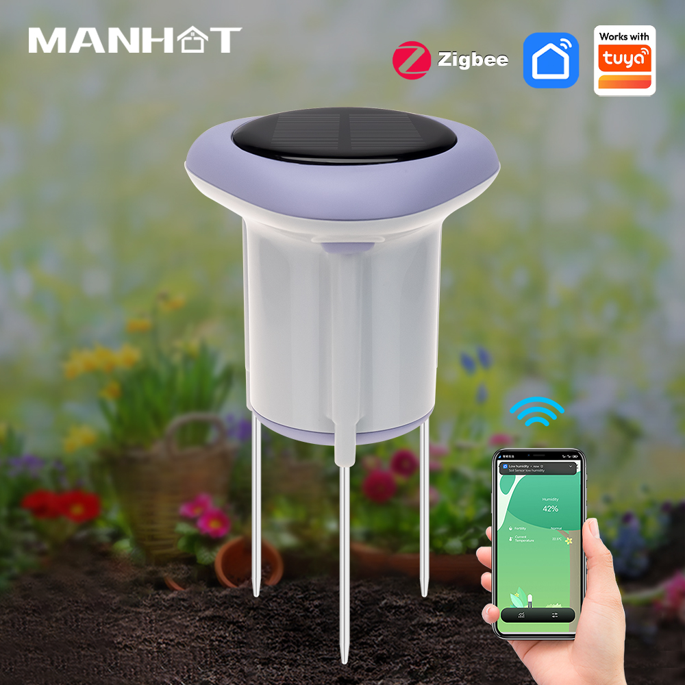 Smart Soil Sensor - MANHOT Zigbee Smart Solar Bodensensor IP66