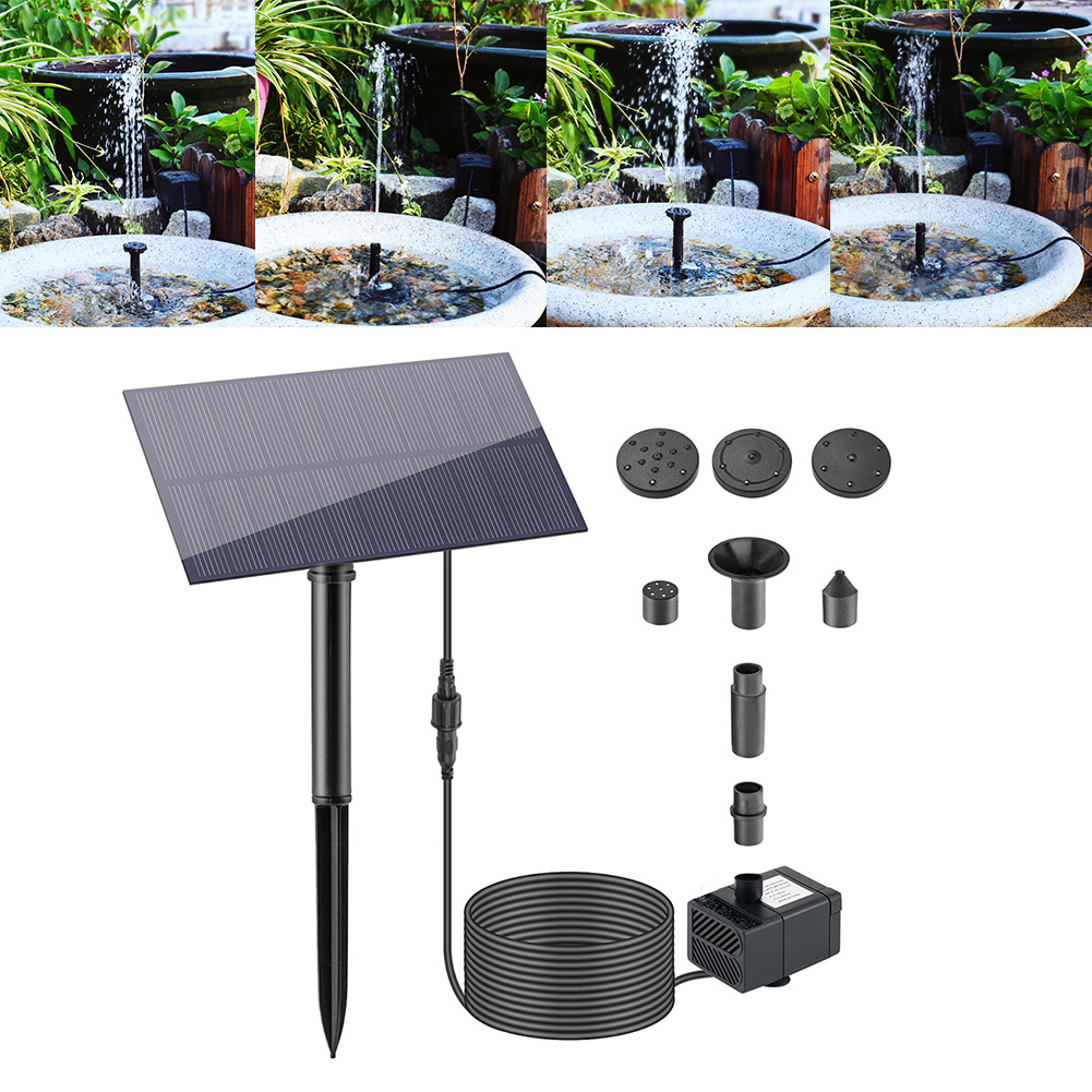 Smart Garden Home - 5W 5V Wasserbrunnen Gartendekoration mit Pfahl