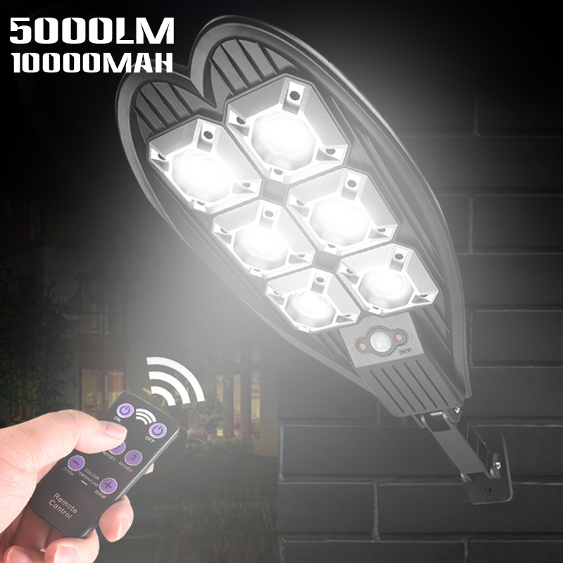 Smart Garden Lanterns - 5000LM Solar-LED-Straßenlaterne, intelligentes Hochleistungs-Solarlicht, wasserdicht, PIR-Bewegungswandleuchte,