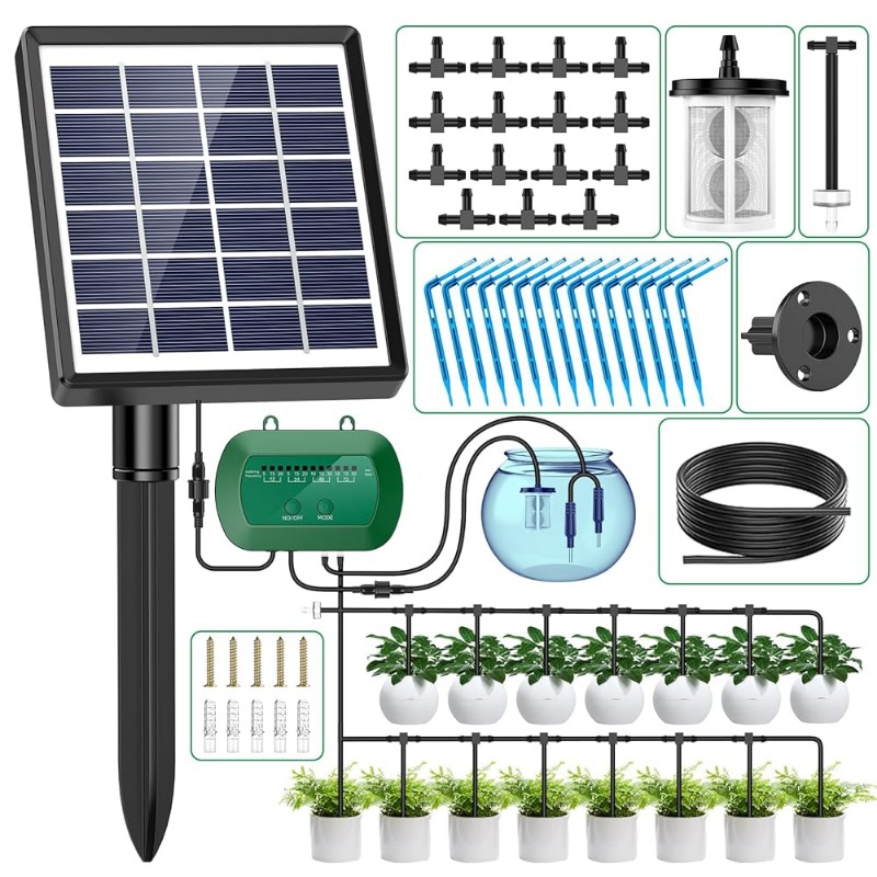 Smart Garden Watering - Intelligentes Solarbewässerungsset 6V 2W mit eingebauter