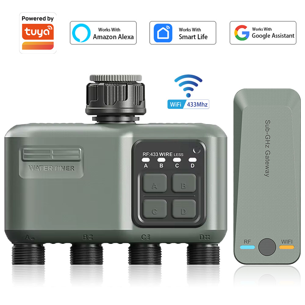 Smart Garden Hose - 4-fach programmierbarer Bewässerungstimer für Gartenschlauch, mit