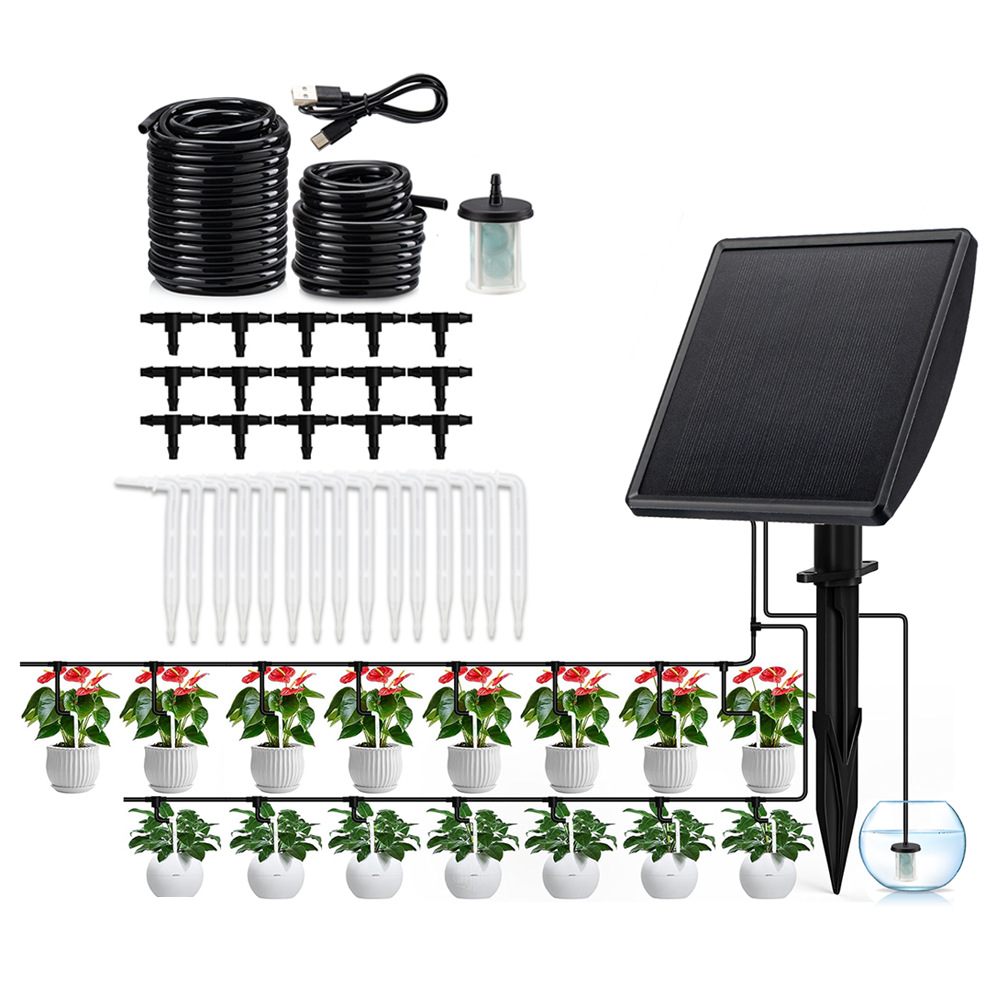 Smart Garden Watering - Solarbetriebene automatische Tropfbewässerungspumpe, intelligentes Bewässerungssystem für