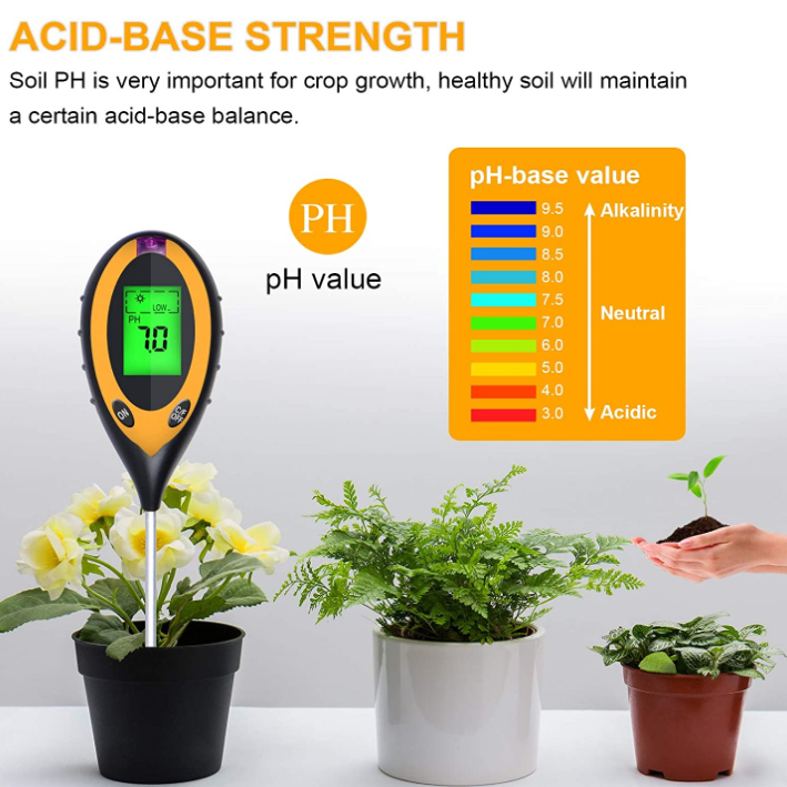 4-in-1 PH-Licht-Temperatur-Feu – Soil Test Digital Bewertung und Preis